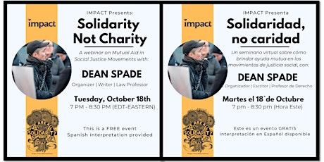 Dean Spade: Solidarity Not Charity--Mutual Aid in Social Justice Movements