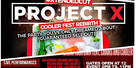 PROJEXT X " REBIRTH " OF COOLER FEST primary image