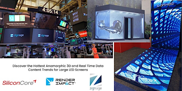 Lunch and Learn: Hot Content Trends - 3D Anamorphic and Real Time Data