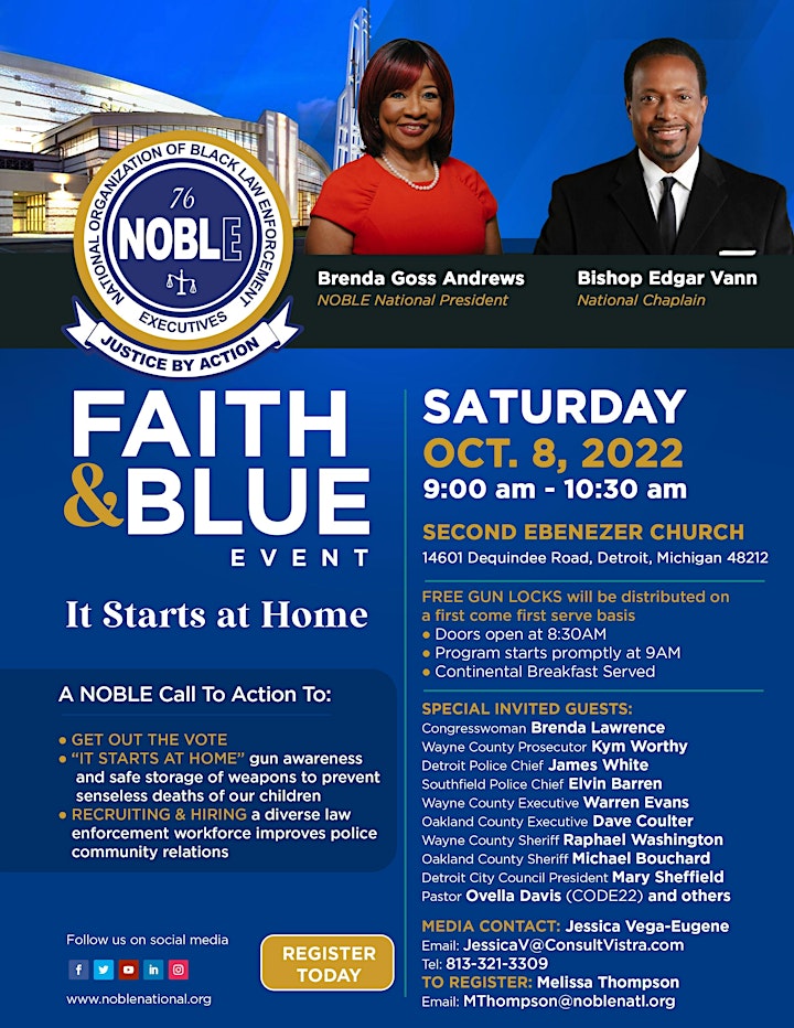Faith and Blue “It Starts at Home” Community Rally image