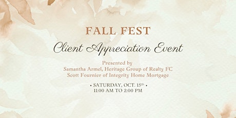 Fall Fest Client Appreciation Event