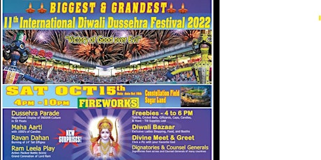 Dussehra Diwali Festival in Sugar Land/Houston