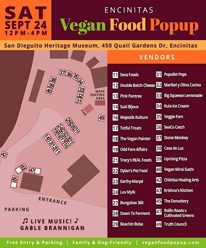 September 24th Encinitas Vegan Food Popup image