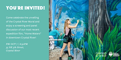 Crystal River Mural unveiling and "Home Waters" film screening & panel