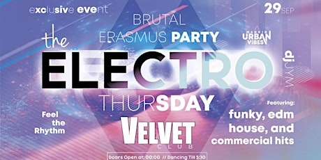 Electro Thursday! Velvet Club - Barra libre gratis