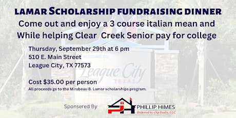 Lamar Scholarship Fundraising Dinner