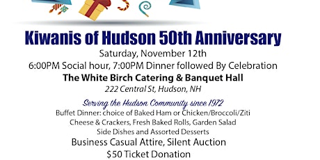 Kiwanis of Hudson, NH 50th Anniversary Party