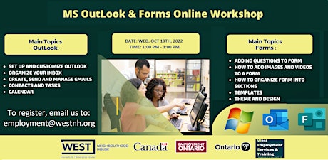 Introduction to Microsoft Outlook and Forms (online Workshop)