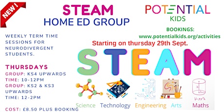 STEAM Group Sessions - Home ED Group
