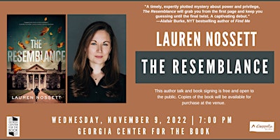 Atlanta Author Lauren Nossett presents "THE RESEMBLANCE"