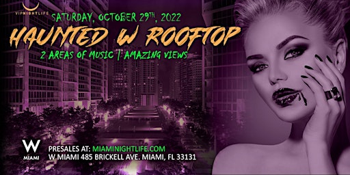 Haunted W Miami Rooftop Halloween Party