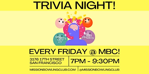 Trivia Night at Mission Bowling Club