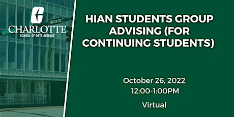 HIAN Group Advising (for continuing students)