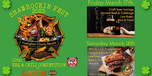 Shamrockin Craft Beer Festival & 10th Charity BBQ & Chili Competition