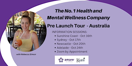 #1 Health and Mental Wellness Company - Pre launch Tour Sydney
