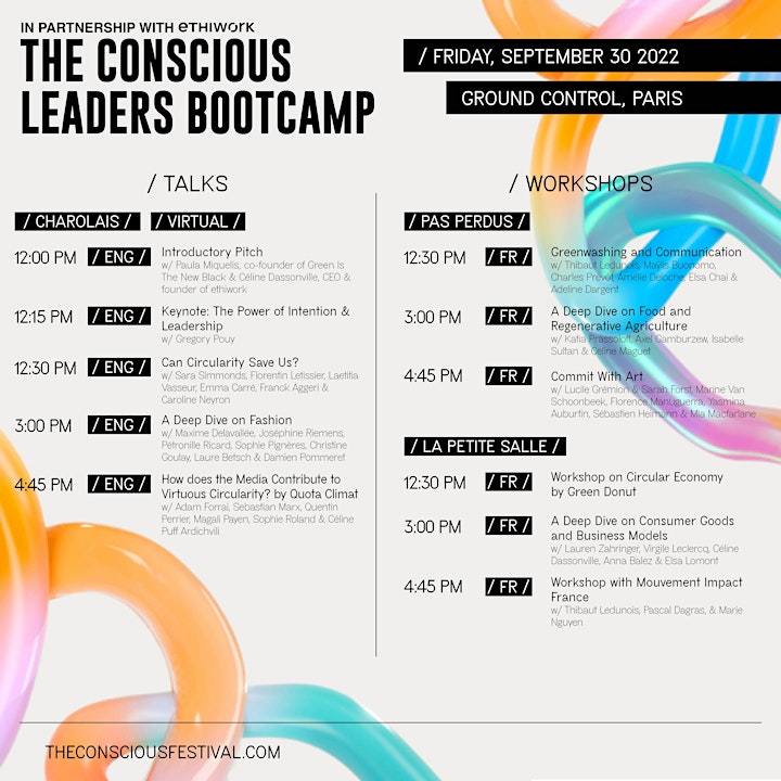 Image pour CONSCIOUS LEADERS BOOTCAMP - The Conscious Festival in Paris 2022 
