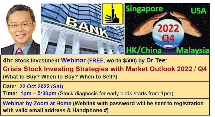 Dr Tee Webinar: 10 Secrets of Making Money in Stock, Property, Bond, Forex image