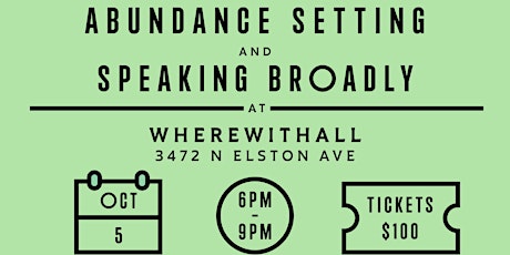 Join The Abundance Setting &  Speaking Broadly for a Zine Launch!