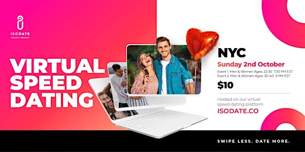 Isodate's NYC Virtual Speed Dating - Swipe Less, Date More