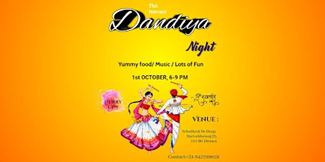 Dandiya Event in Diemen on 1st October