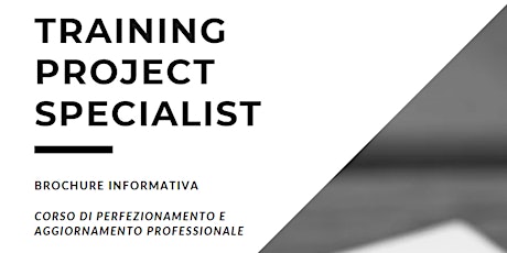 WEBINAR | Presentazione Corso Training Project Specialist