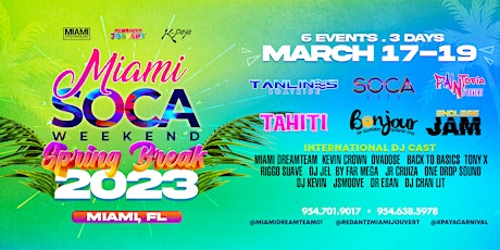 ALL EVENTS COMBO TICKET (Miami Soca Weekend)