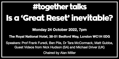 #Together Talks: Is a 'Great Reset' inevitable?