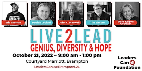 Live2Lead Brampton ~ Genius, Diversity & Hope primary image