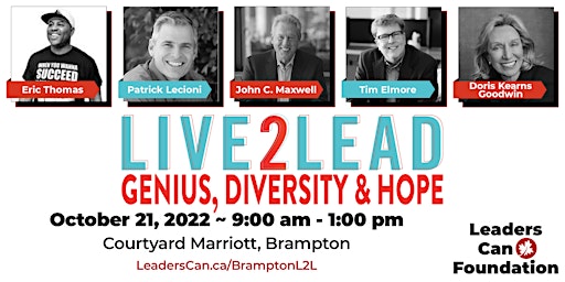 Live2Lead Brampton ~ Genius, Diversity & Hope
