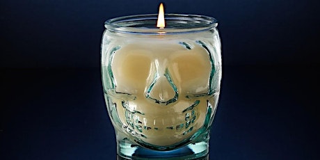 DIY Dia de los Muertos Candle