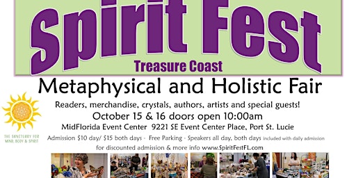 Spirit Fest Metaphysical & Holistic Fair - Port St. Lucie