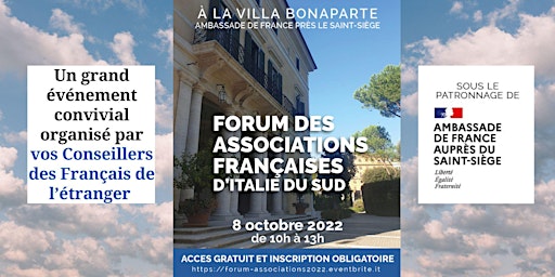 Forum 2022 des Associations françaises  d'Italie du Centre et du Sud