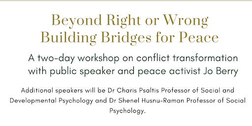 Beyond Right or Wrong: Building Bridges for Peace