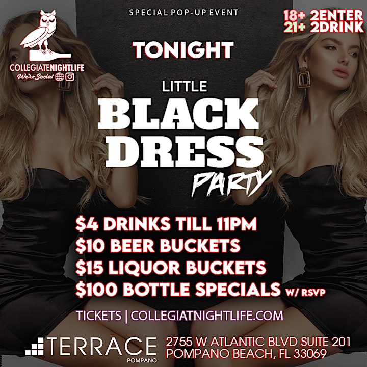 Little Black Dress Party @ Terrace Pompano | Special Pop-Up Event image