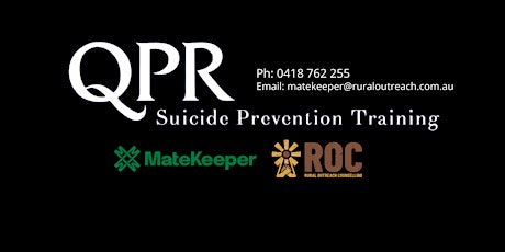 QPR Suicide Prevention Training - Zoom