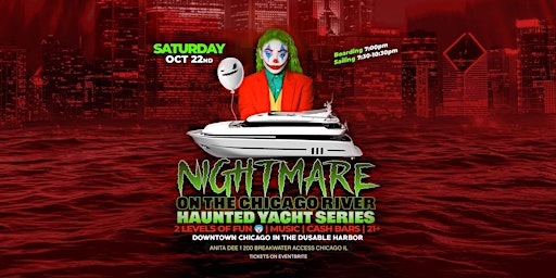 Imagen principal de Nightmare on The Yacht Haunted River  Cruise (Anita Dee 1) Chicago