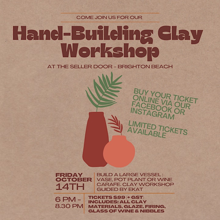 Hand-Building Clay Workshop at The Seller Door image