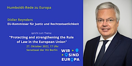 HRE: Didier Reynders, Kommissar für Justiz und Rechtsstaatlichkeit