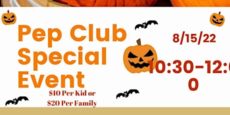 PEP Club Fall Special Event