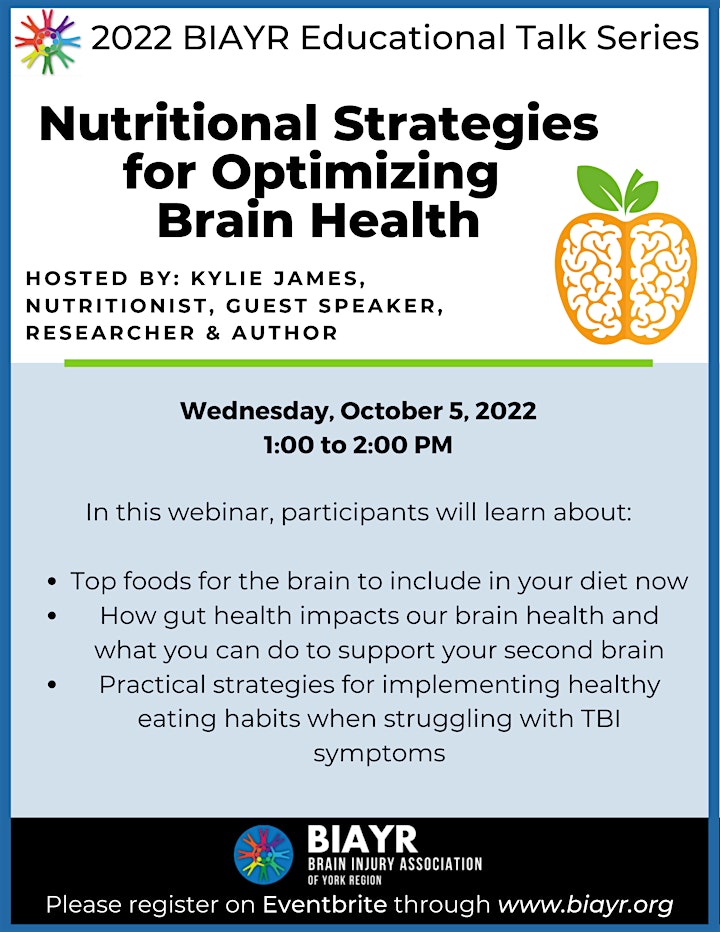 Nutritional Strategies for Optimizing Brain Health - BIAYR Educational Talk image
