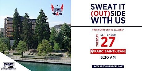 F45 TRACK OUTDOOR TRAINING - TUESDAY 27 SEPTEMBER 2022