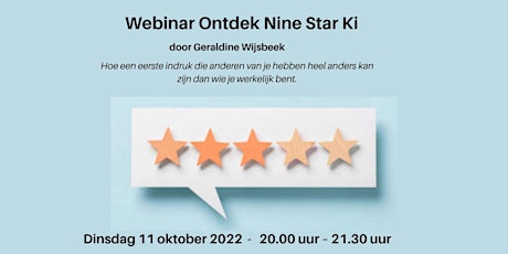 Webinar 'Ontdek Nine Star Ki'
