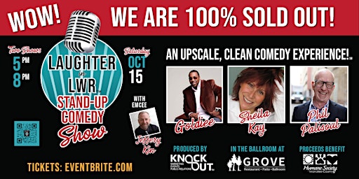 **SOLD OUT** 5 PM  SHOW - LAUGHTER in LWR! Stand-up Comedy Show!