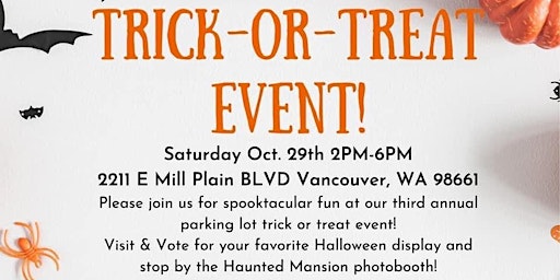 Tent or Treat Event for Halloween