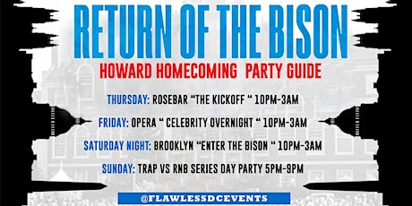 RETURN OF THE BISON " HOWARD HOMECOMING PARTY GUIDE