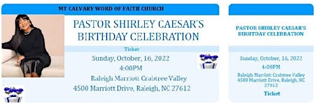 Pastor Shirley Caesar Birthday Celebration