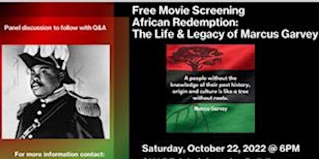 African Redemption: The Life of Legacy of Marcus Garvey (Free screening)