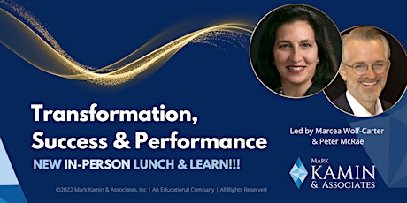 Transformation, Success and Performance Lunch & Learn primary image