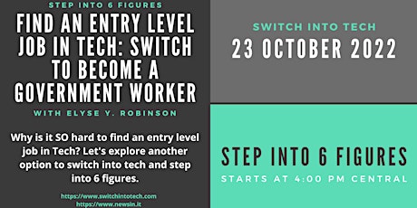Find an Entry Level Job in Tech: Switch to Become a Government Worker