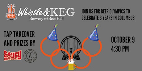 3 Year Anniversary Party! Celebrate with Beer Olympics!
